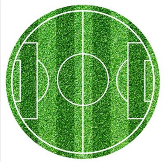 2er Set Fußball Tortenaufleger & Muffinaufleger