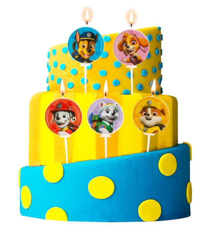 3er Set Paw Patrol Set Tortenaufleger, Muffinaufstecker & Kerzen