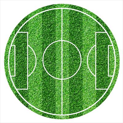 Fußballfeld - 20cm Fondant