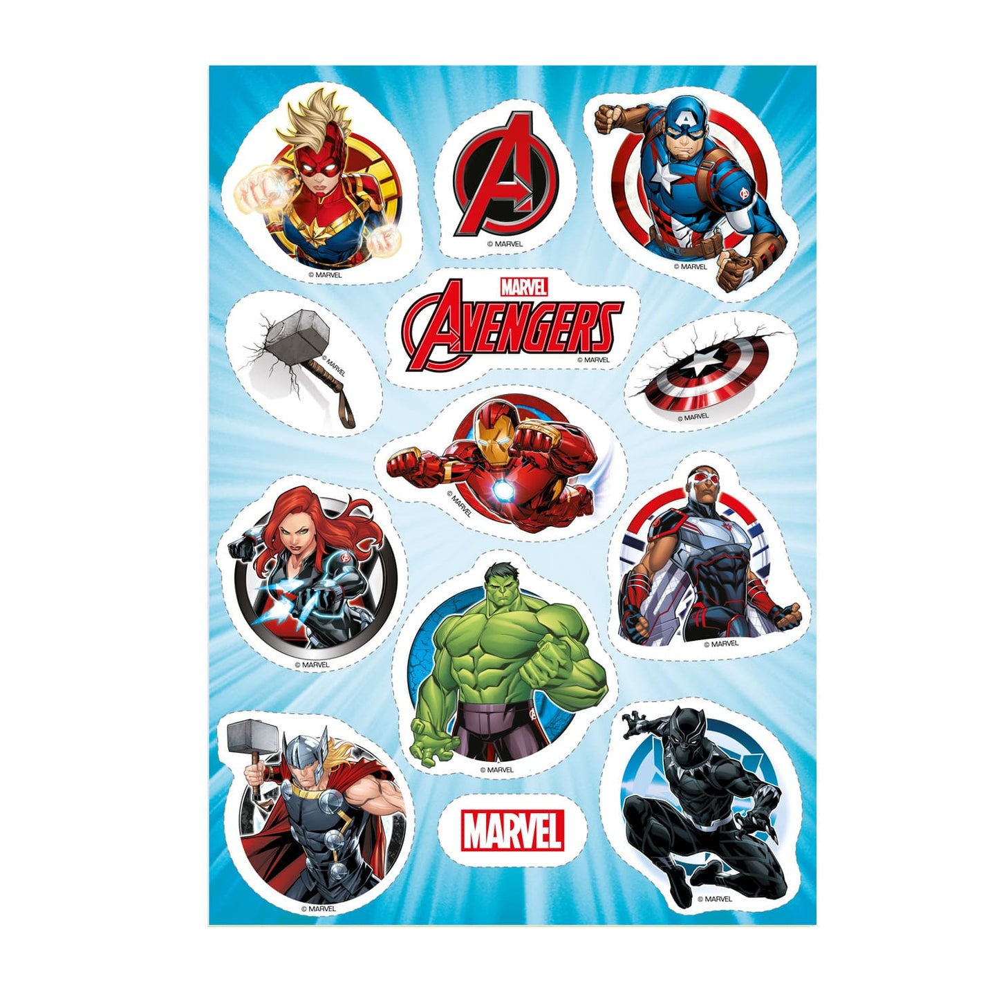 Avengers - 14,8 x 21cm Fondant