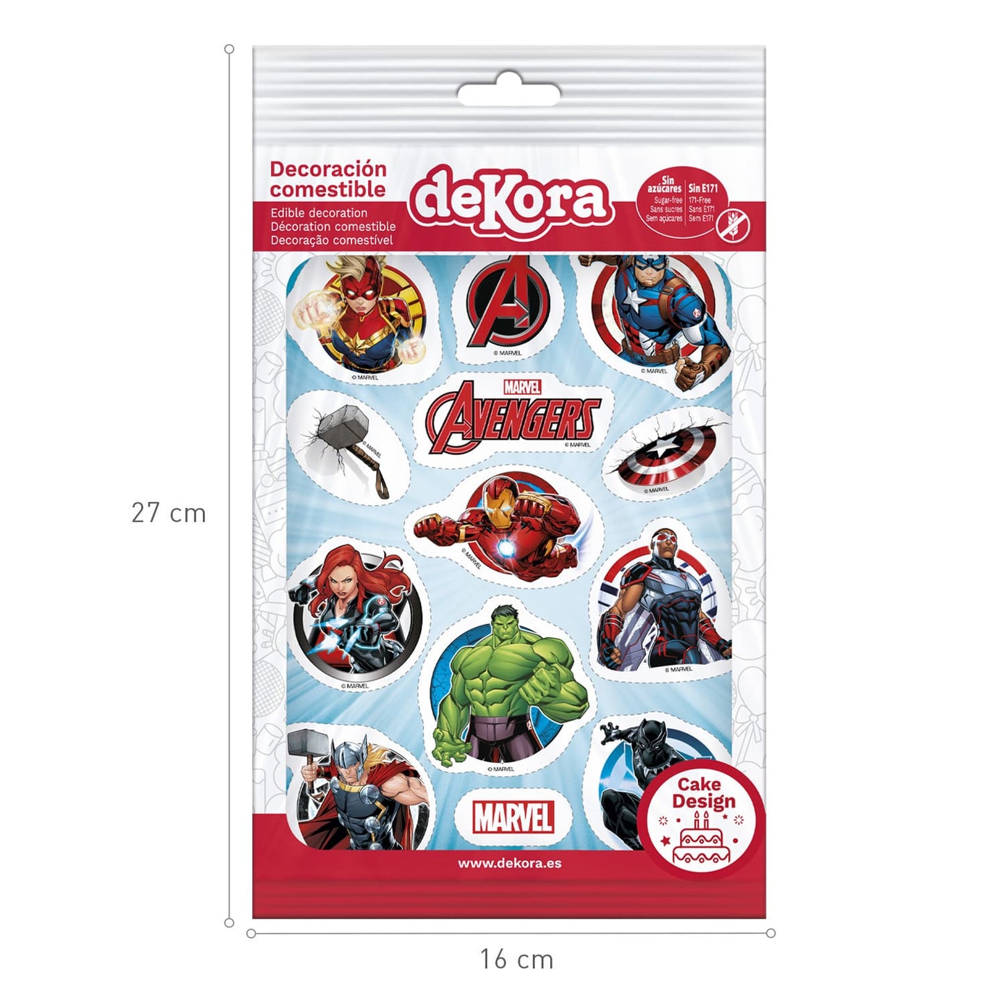 Avengers - 14,8 x 21cm Fondant