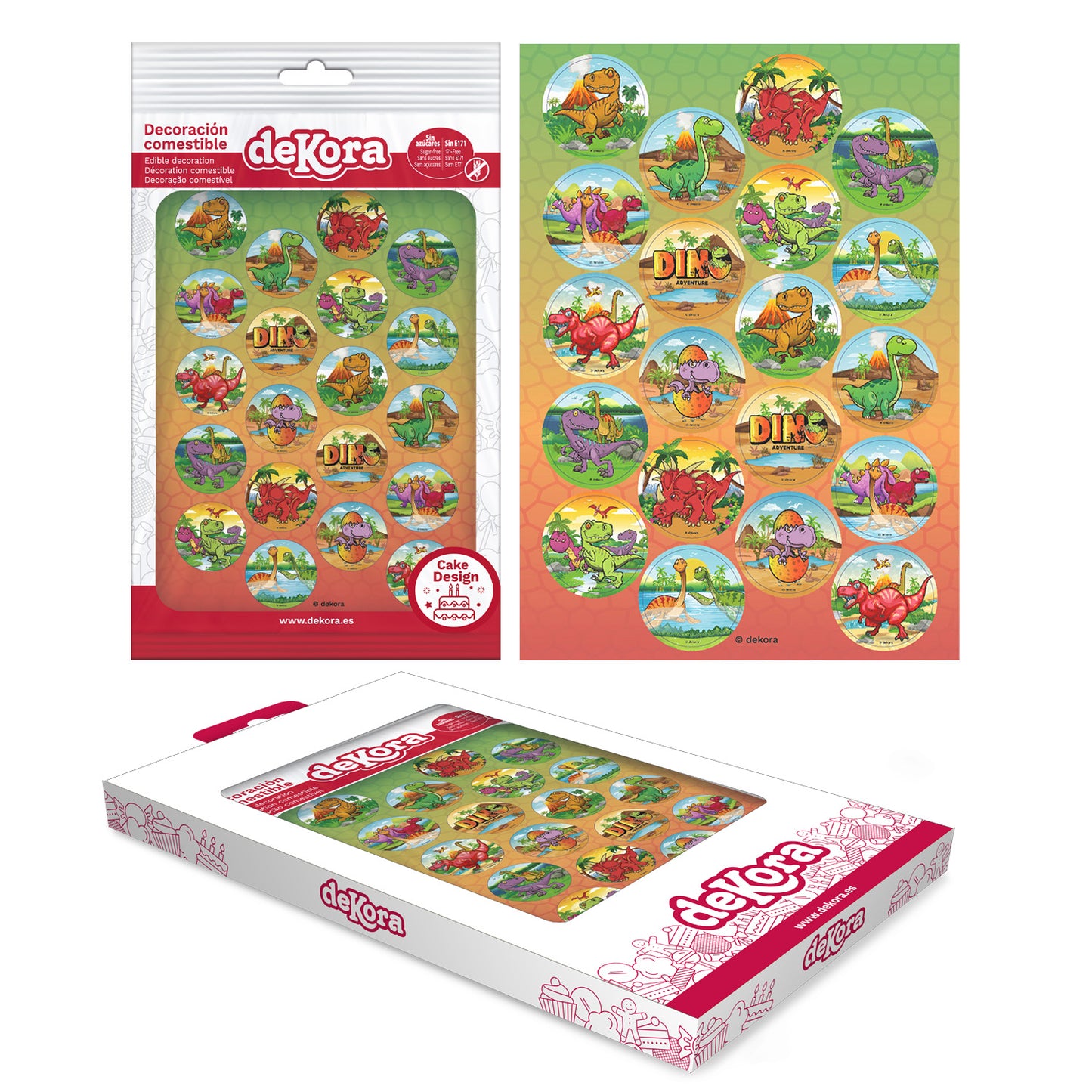 Muffinaufleger Dinosaurier