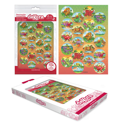 Muffinaufleger Dinosaurier