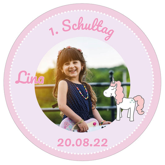 Tortenaufleger Einschulung Mädchen